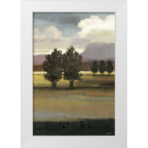 Mountain Range I White Modern Wood Framed Art Print by Wyatt Jr., Norman