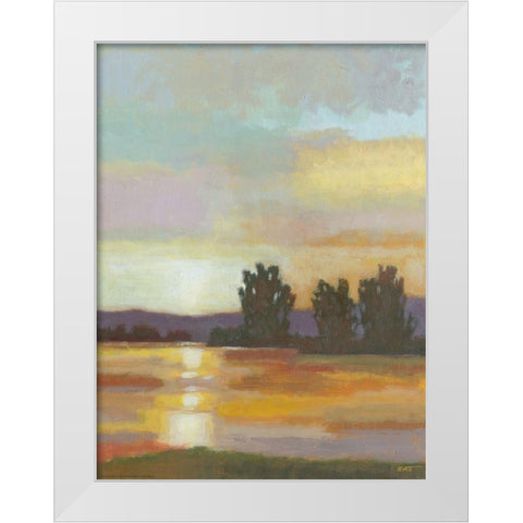 Canyon River I White Modern Wood Framed Art Print by Wyatt Jr., Norman