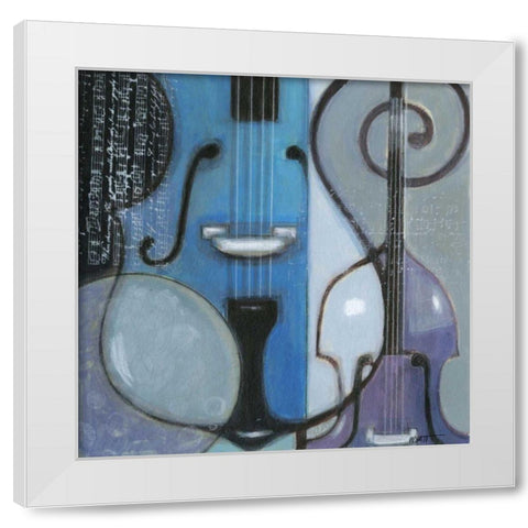 Cool Jazz II White Modern Wood Framed Art Print by Wyatt Jr., Norman