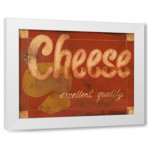 Cheese White Modern Wood Framed Art Print by Wyatt Jr., Norman