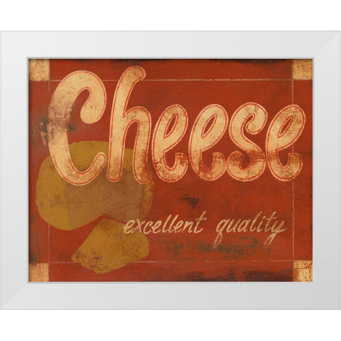 Cheese White Modern Wood Framed Art Print by Wyatt Jr., Norman