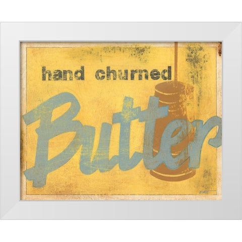 Butter White Modern Wood Framed Art Print by Wyatt Jr., Norman