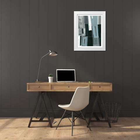 Apt. 3 II White Modern Wood Framed Art Print by Wyatt Jr., Norman