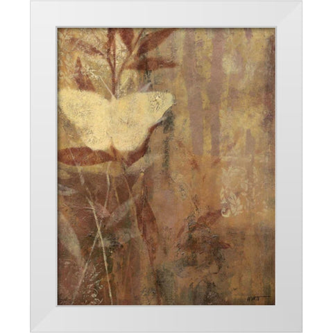 Copper Meadows I White Modern Wood Framed Art Print by Wyatt Jr., Norman