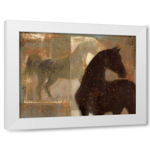 Weathered Equine I White Modern Wood Framed Art Print by Wyatt Jr., Norman