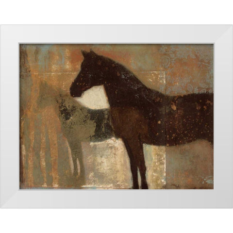 Weathered Equine II White Modern Wood Framed Art Print by Wyatt Jr., Norman