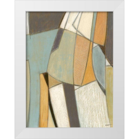 Structure I White Modern Wood Framed Art Print by Wyatt Jr., Norman