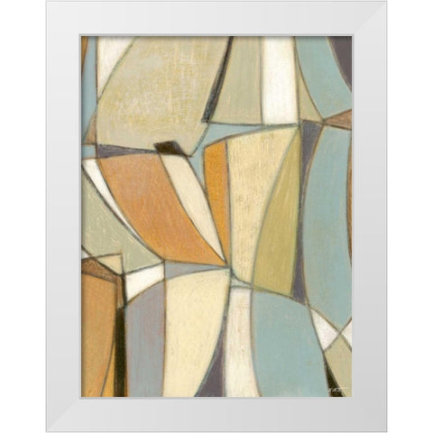 Structure II White Modern Wood Framed Art Print by Wyatt Jr., Norman