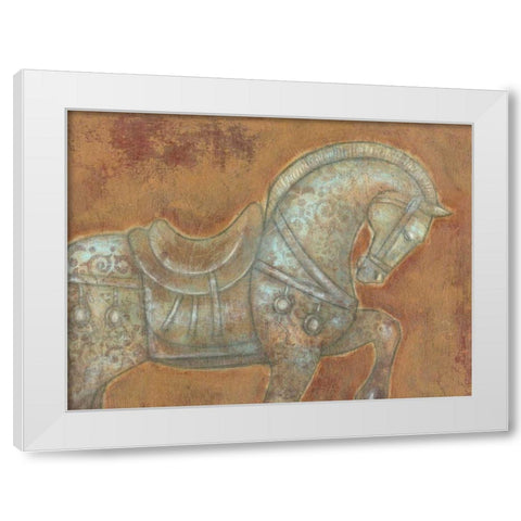 Tang Horse I White Modern Wood Framed Art Print by Wyatt Jr., Norman