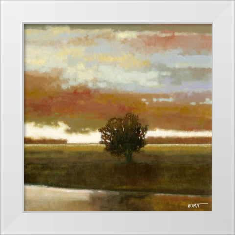 Painted Sky I White Modern Wood Framed Art Print by Wyatt Jr., Norman