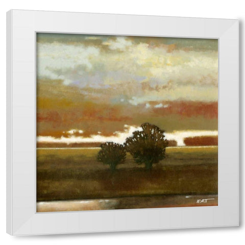 Painted Sky II White Modern Wood Framed Art Print by Wyatt Jr., Norman