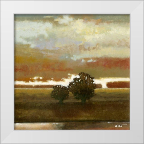 Painted Sky II White Modern Wood Framed Art Print by Wyatt Jr., Norman
