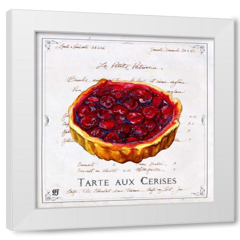 Tarte aux Cerises White Modern Wood Framed Art Print by Joyner, Ginny
