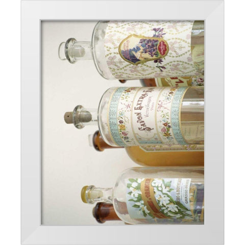 French Perfume Bottles I White Modern Wood Framed Art Print by Gray, Madelaine
