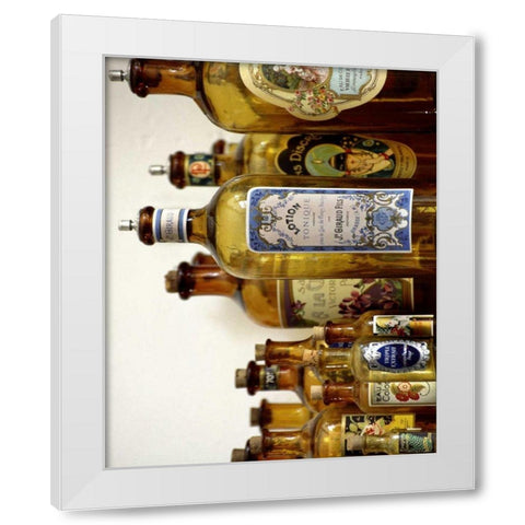 French Perfume Bottles III White Modern Wood Framed Art Print by Gray, Madelaine