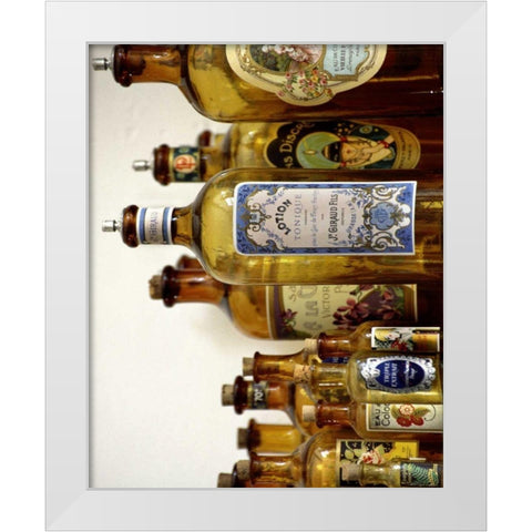 French Perfume Bottles III White Modern Wood Framed Art Print by Gray, Madelaine