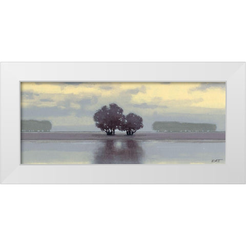 Lake Amethyst I White Modern Wood Framed Art Print by Wyatt Jr., Norman