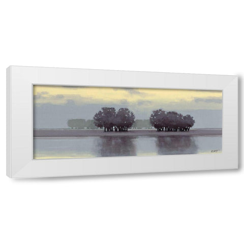 Lake Amethyst II White Modern Wood Framed Art Print by Wyatt Jr., Norman