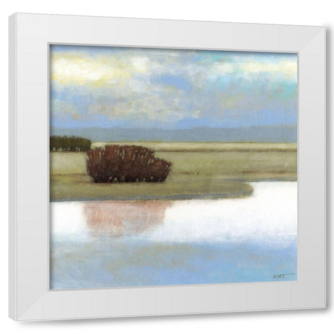 Crystal Bay II White Modern Wood Framed Art Print by Wyatt Jr., Norman