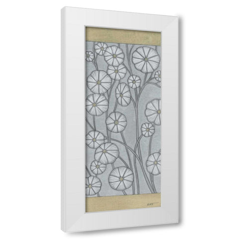 Shimmering Daisies I White Modern Wood Framed Art Print by Wyatt Jr., Norman