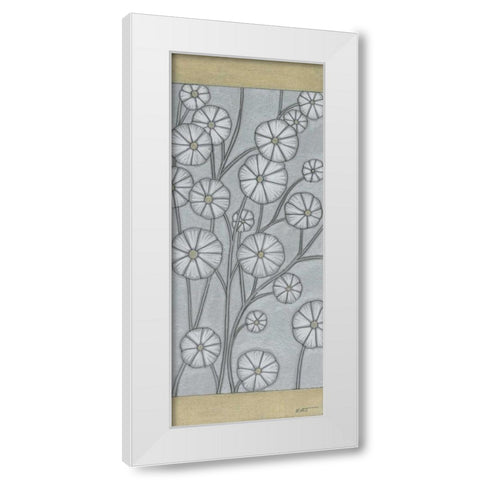 Shimmering Daisies II White Modern Wood Framed Art Print by Wyatt Jr., Norman