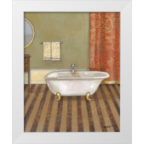 Upscale Bath II White Modern Wood Framed Art Print by Wyatt Jr., Norman