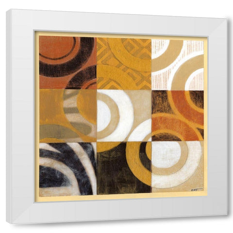 Pulse II White Modern Wood Framed Art Print by Wyatt Jr., Norman