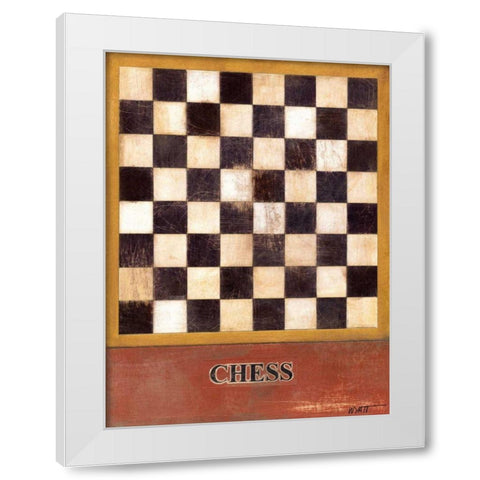 Chess  White Modern Wood Framed Art Print by Wyatt Jr., Norman