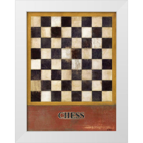 Chess White Modern Wood Framed Art Print by Wyatt Jr., Norman