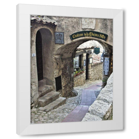 Cobbled Walkway I White Modern Wood Framed Art Print by Perry, Rachel