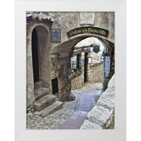 Cobbled Walkway I White Modern Wood Framed Art Print by Perry, Rachel