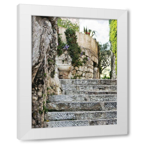 Cobbled Walkway III White Modern Wood Framed Art Print by Perry, Rachel