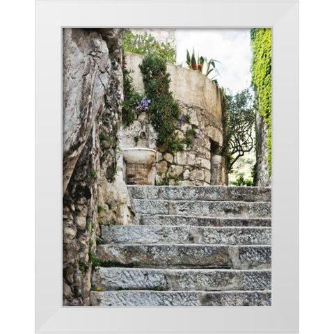 Cobbled Walkway III White Modern Wood Framed Art Print by Perry, Rachel