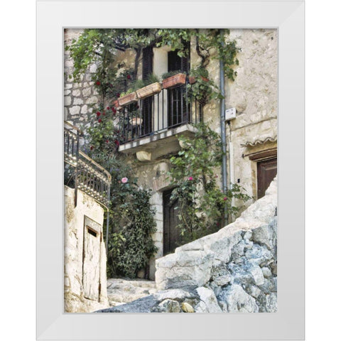 Cobbled Walkway IV White Modern Wood Framed Art Print by Perry, Rachel