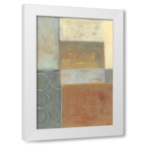 Nickel and Earth I White Modern Wood Framed Art Print by Wyatt Jr., Norman