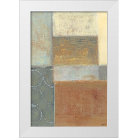 Nickel and Earth I White Modern Wood Framed Art Print by Wyatt Jr., Norman