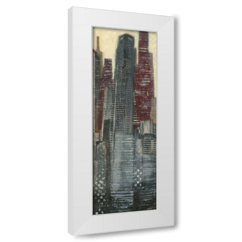 Urban Landscape I White Modern Wood Framed Art Print by Wyatt Jr., Norman