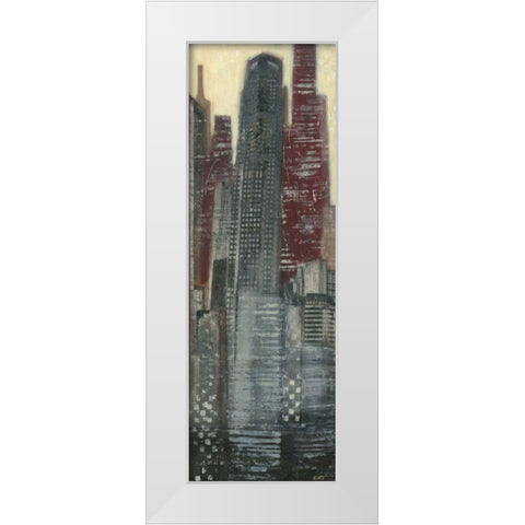 Urban Landscape I White Modern Wood Framed Art Print by Wyatt Jr., Norman