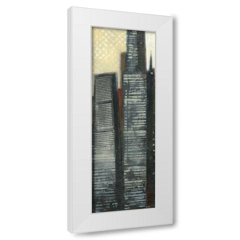 Urban Landscape II White Modern Wood Framed Art Print by Wyatt Jr., Norman