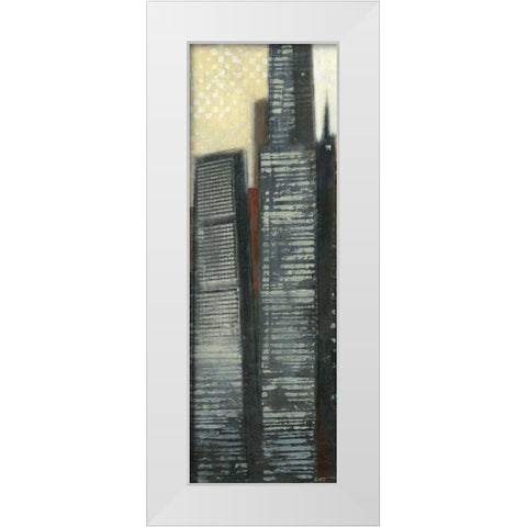Urban Landscape II White Modern Wood Framed Art Print by Wyatt Jr., Norman