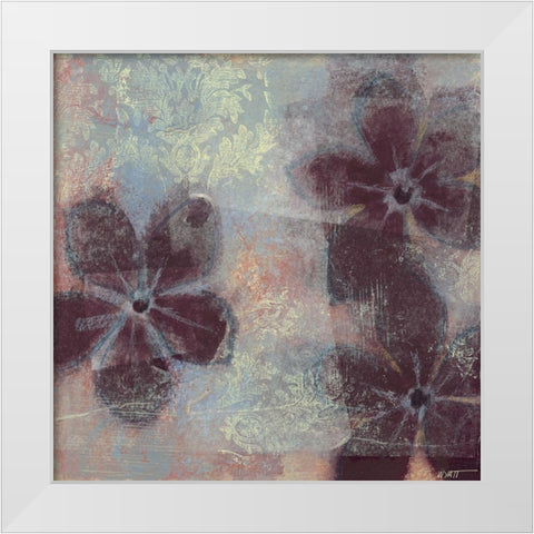Mauve Resonance II White Modern Wood Framed Art Print by Wyatt Jr., Norman