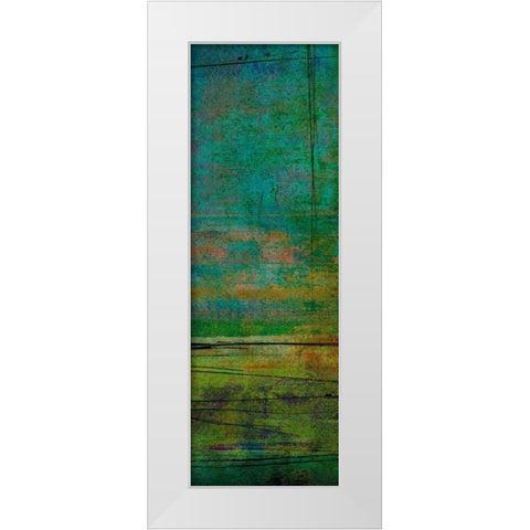 Sea Floor II White Modern Wood Framed Art Print by Mountain, Ricki