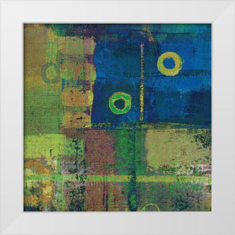 Vibe II White Modern Wood Framed Art Print by Mountain, Ricki