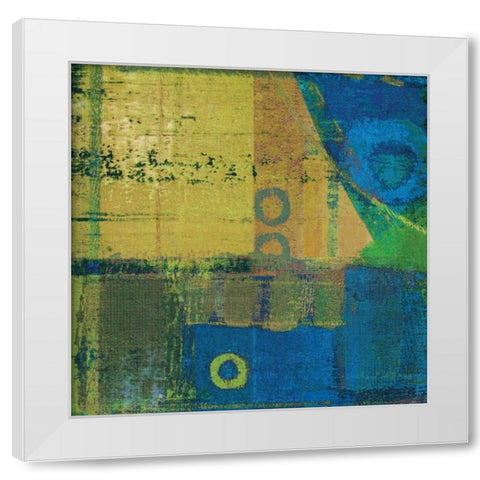 Vibe II White Modern Wood Framed Art Print by Mountain, Ricki