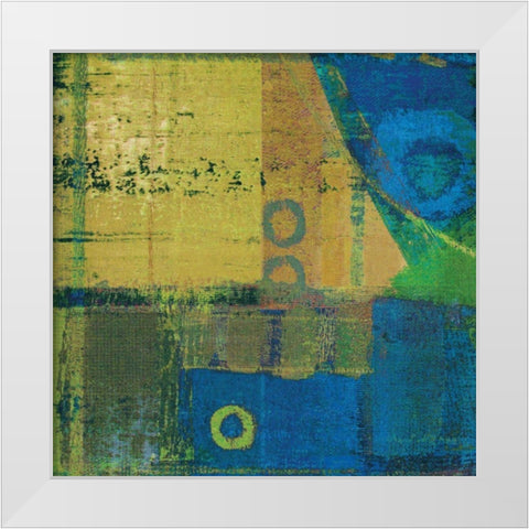 Vibe II White Modern Wood Framed Art Print by Mountain, Ricki