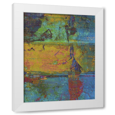 Golden Light II White Modern Wood Framed Art Print by Mountain Ricki