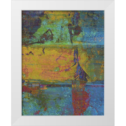 Golden Light II White Modern Wood Framed Art Print by Mountain Ricki