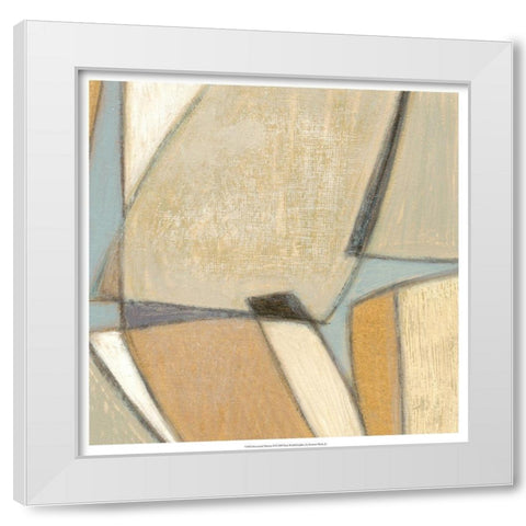 Structured Abstract II White Modern Wood Framed Art Print by Wyatt Jr., Norman