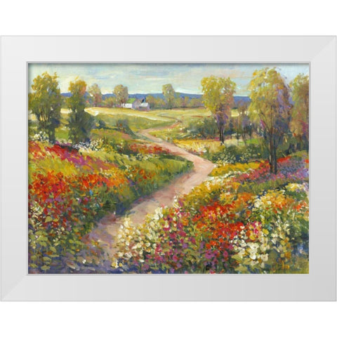 Morning Walk II White Modern Wood Framed Art Print by OToole, Tim