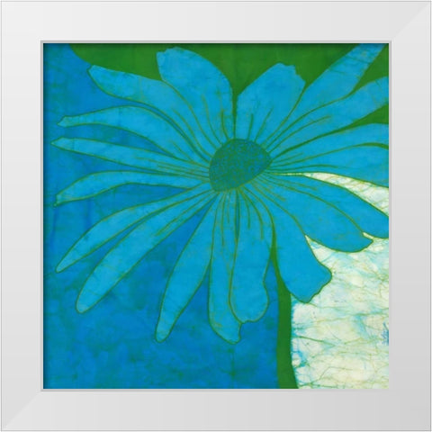 Monterey Blue White Modern Wood Framed Art Print by Davis, Andrea